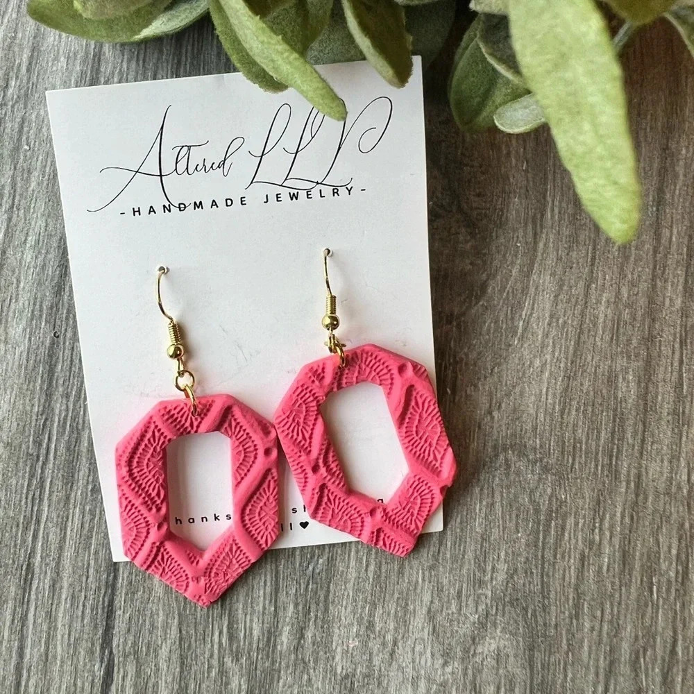 2/$30 Handmade Earrings “Pink Collection”
